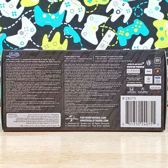 Jada Fast and the Furious Dom's Dodge Challenger SRT8 2021 1:32 Diecast Car New - Picture 9 of 11